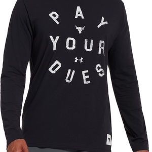 Under Armour Project Rock Pay Your Dues Long Sleeve T-Shirt Black